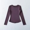 Spicy Girl Versatile Long-Sleeve Women's T-Shirt - Spring/Autumn, Comfortable Base Layer, Round Neck, Slim Fit