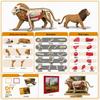 DIY 3D Dinosaur Skeleton Model: Tyrannosaurus & Triceratops