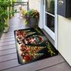 Christmas Santa Claus Entrance Welcome Doormat Bedroom Bedside Foot Mat Balcony Hallway Bath Non-slip Rugs Christmas Decorations