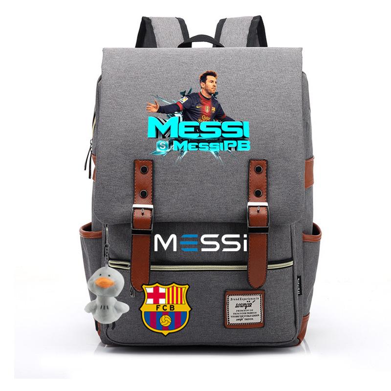 2023 neuer Schulranzen Lionel Messi Koreanischer Oxford-Stoff Rucksack Nylon, Reisetasche Damen Outdoor Rücken