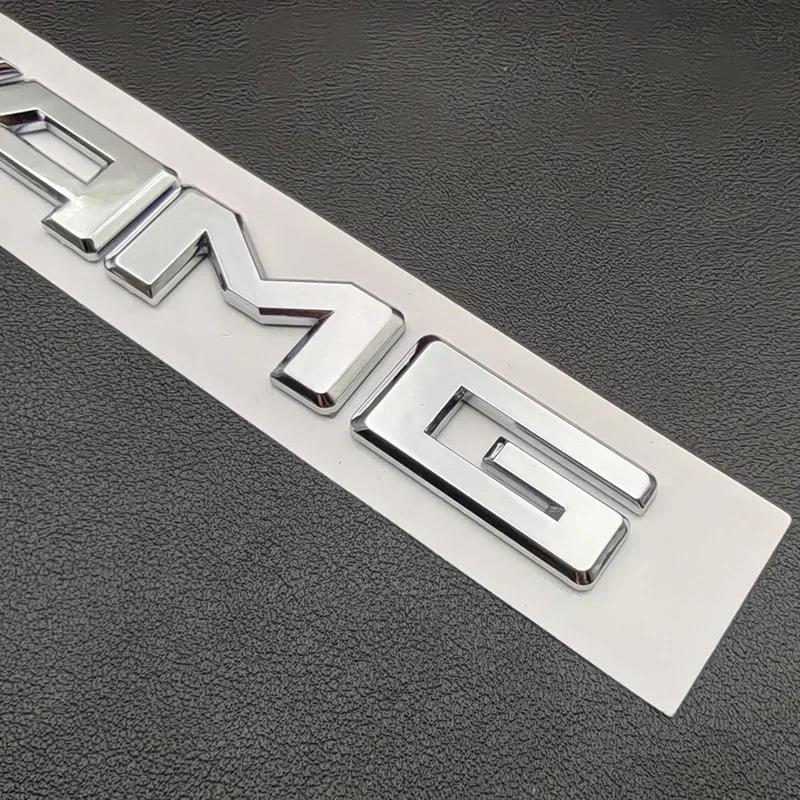 מדבקת רכב חמה 3D ABS כרום C63S אותיות לוגו V8 BITURBO תגית מדבקת כוכב אחורית לרכב תא מטען סמל AMG עבור מרצדס בנץ C63S A