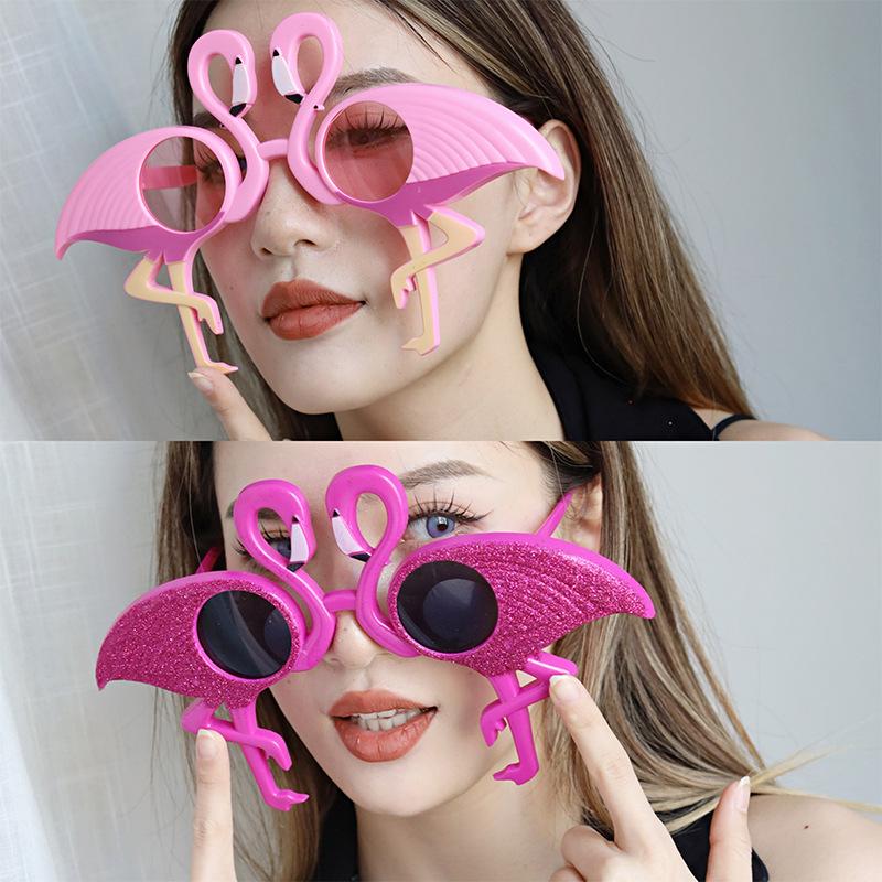Flamingo Havajská plážová párty Selfie brýle rekvizity