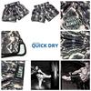Snake Skin Leather Muay Thai Kickboxing Boxing MMA UFC Casual Shorts Gym Sport Unisex Men Women Workout Quick Dry Print Elastic High Waist Training