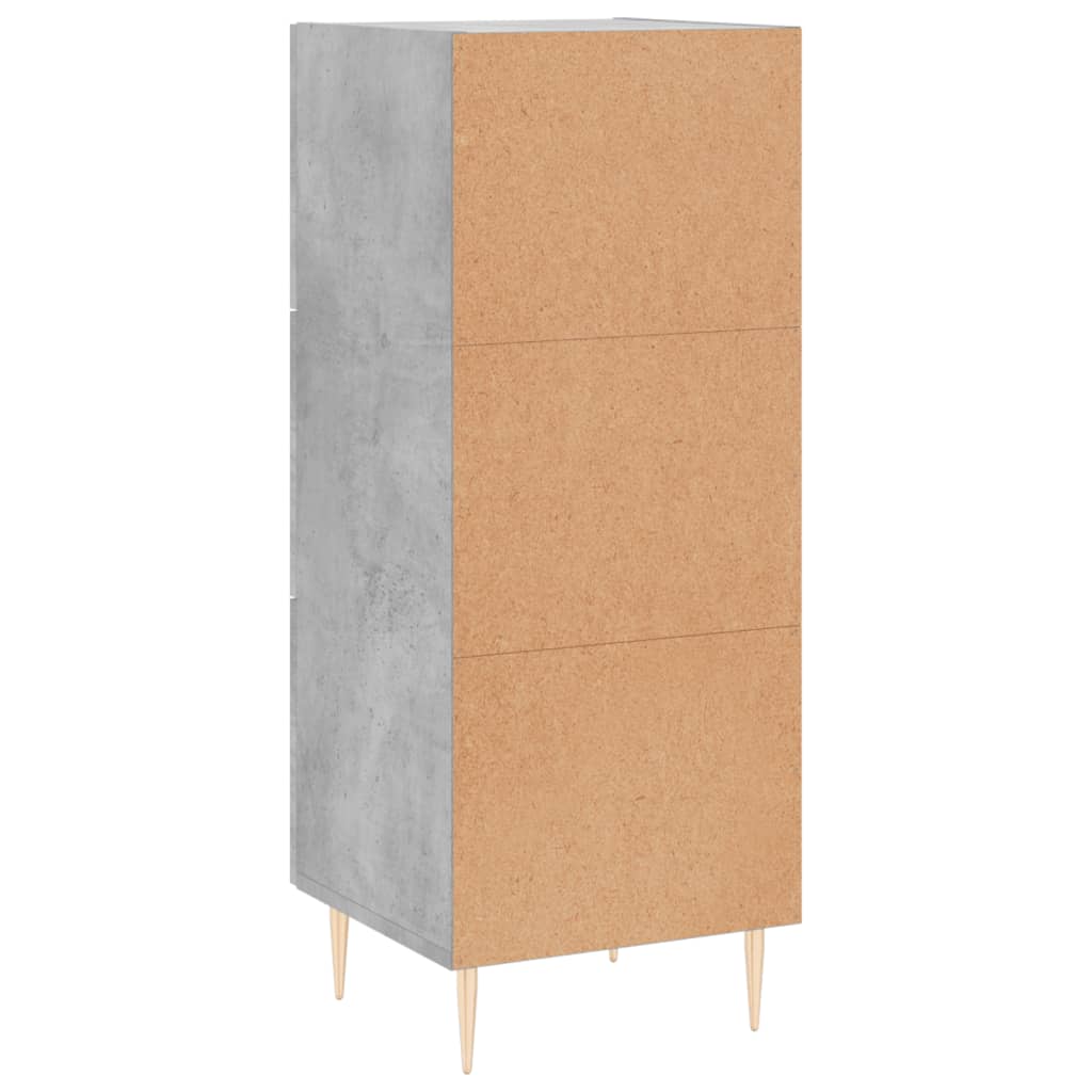 Sideboard Concrete Grey 34.5 x 34 x 90 cm Engineered Wood