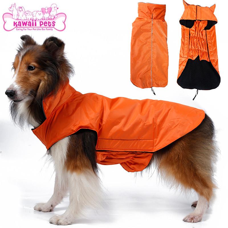 Waterproof Jacket Vest for Dogs - Plush Pet Clothing for Large, Medium, and Small Breeds