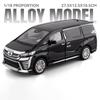 DA11:18 Toyota Vellfire Alphard LM300 MPV Alloy Metal Diecast Model Car High Simulation Collectibles Home Furnishings Holiday Gifts