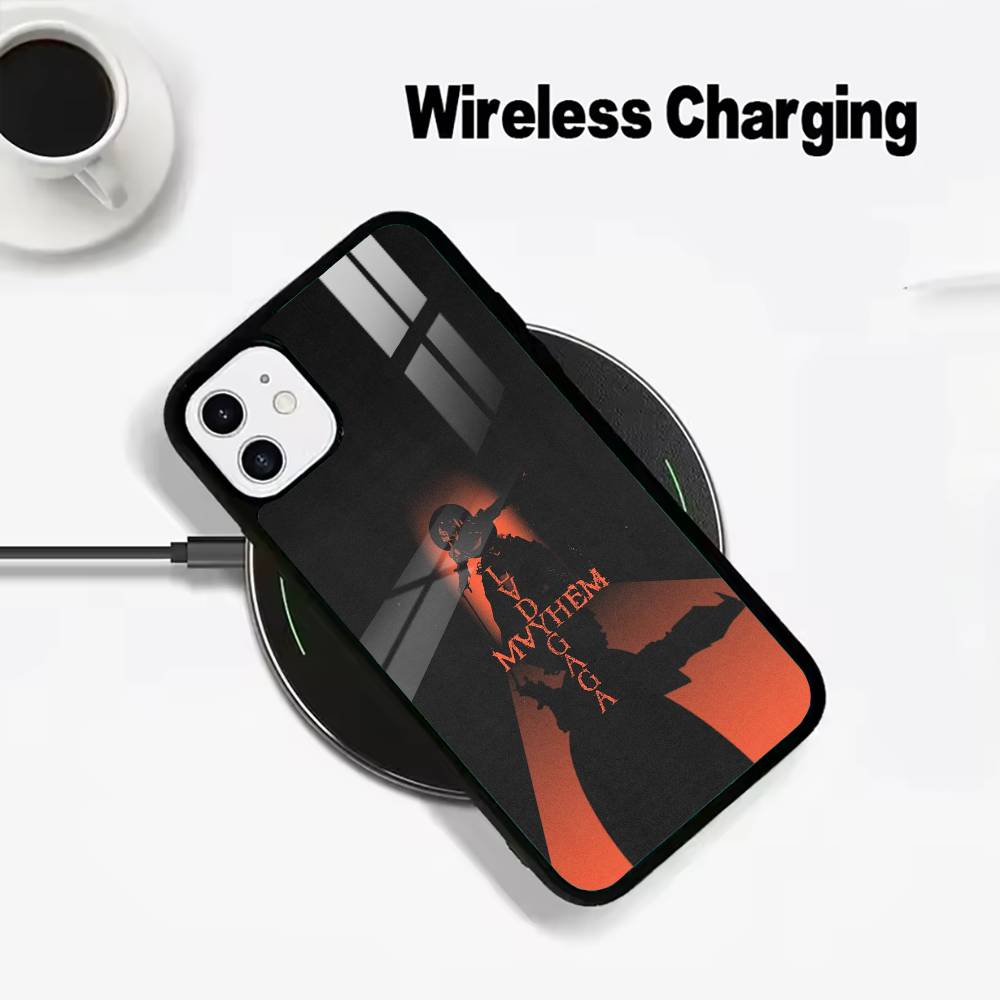 Star- L- Lady -G-Gaga Wireless charging phone case compatible with iPhone 17/16/15/14/13/12/11