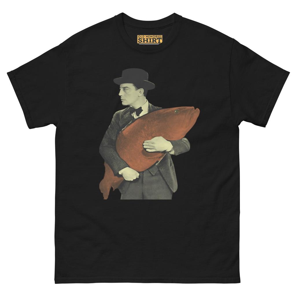 Maglietta Buster Keaton | T-shirt Grafica Commedia Retrò