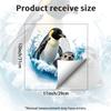 Polar Animal Toilet Sticker Waterproof PVC Self Adhesive Ocean Decal Toilet Tank Bathroom Decor