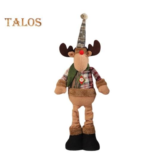 

Рождественская кукла, выдвижная, стоящая, снеговик, Санта, олени, украшения ручной работы, праздничный домашний декор для украшения комнаты с елкой C