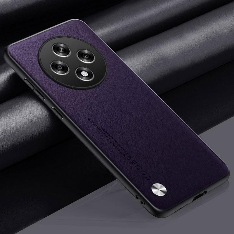 Plain Leather Case For Reno 12F 12 Pro 11F 11 Pro 10 Pro 9 Pro + 8T 8 7 Lite 7Z Luxury Hybrid Hard Phone Cover Soft TPU Fundas