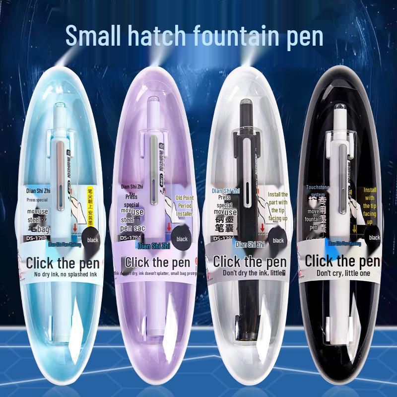 Dotstone Plnicí pero Time Capsule pro studenty - DS-784, Vyměnitelná inkoustová náplň, Začátečnická kaligrafie, Malý dveřní lis.