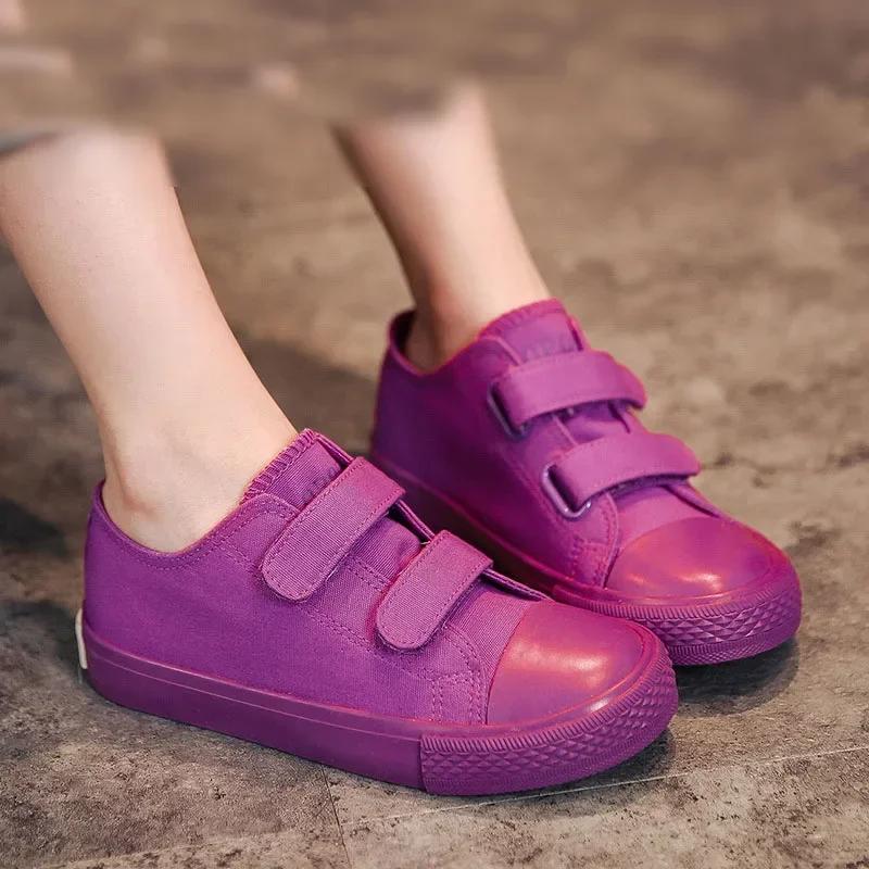 Hook Loop Designer Kids Shoes Children Casual Boys Canvas Shoes Jelly Student Girl Sneakers Flat Heel Shoes for Kids G12131