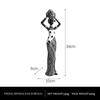 African Black Art Resin Figurine: Creative Home Decor for Living Room, Entrance Hall, or Wine Cabinet TV Stand