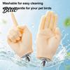 Bird Perch Stand Hand-Shaped Parrot Stand, Non-Slip Cage Mount Easy Install Perches, Desensitization Interactive Training Toy, Accessories Hand Shaped