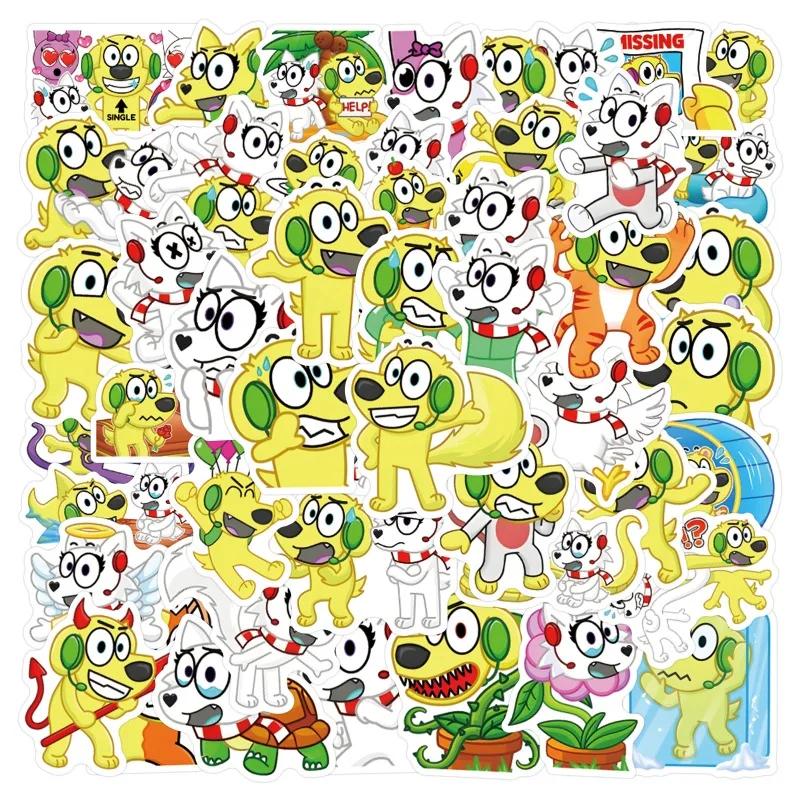 Tianyi 1 54Pcs Esports Commentary Snowi And Tyler Cartoon Graffiti Stickers Decals Suitcase Guitar Decoration Diy Kids Classics Toy