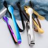 2Pcs Stainless Sugar Tongs Steel Ice Cube Party for Tea Coffee Bar
