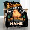 Capibala Customize Text Blanket Lightweight Personalized Blanket Comfortable Versatile for Livingroom Office Living Room Office Chair