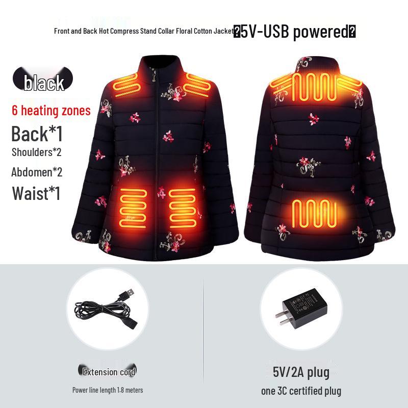 

Carbon Fiber Infrared Heated Winter Jacket for Outdoor Cold Protection XL (80-110 lbs)