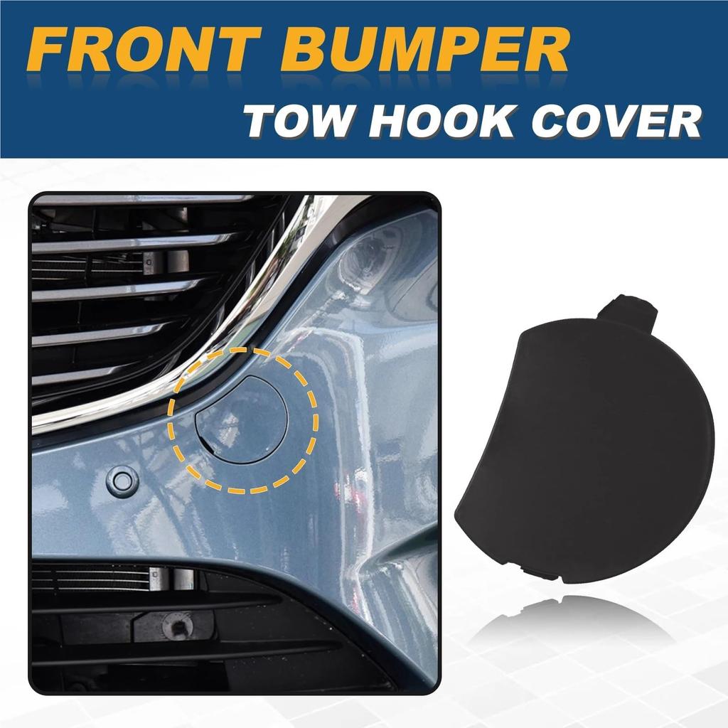 Front Bumper Tow Hook Cap Tow Eye Cover ATENZA 2015-2017 Left GW2F-50-A11 GW2F50A11 (White Driver Side)
