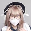 Bow Lolita Bonnet Cap Pastorale Style Lace Hat Victorian Headpiece  Halloween Costume