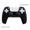 ChengHaoRan For PS5 Split Silicone Case Sleeve with Antiskid Particles for PS5 Controller Cover Skin Silicone Case