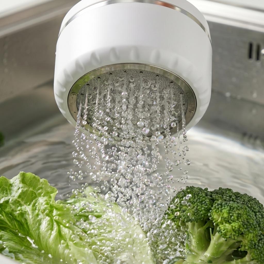 Portable Automatic Vegetable and Fruit Washer Wireless Rotating Purifier Household Ultrasonic Cleaning Machine for Kitchen Use