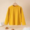 Kids' Fleece-Lined Cotton Turtleneck Sweatshirt - Warm Autumn/Winter Layer