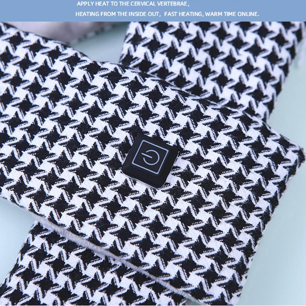 Heated Scarf Soft Neck Warmer USB Charging Heating Scarf 3 Speed Temperature Adjustment Neck Scarf