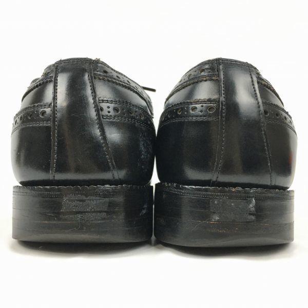 Royal Tweed by Cheaney Made in England Vintage Wingtip Shoes Black Size 9.5 / 28.0cm Men's(USED)