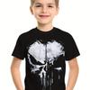 Kids Clothes Boys Tshirt Short Sleeve 3D Skull Print Children Summer Clothes Creative Stylish Streetwear Round Neck Girl Clothes