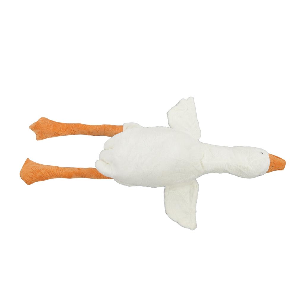 Stuffed Animal Toy Big White Goose Shape Simulation Design Cute Beautiful Soft Comfortable Plush