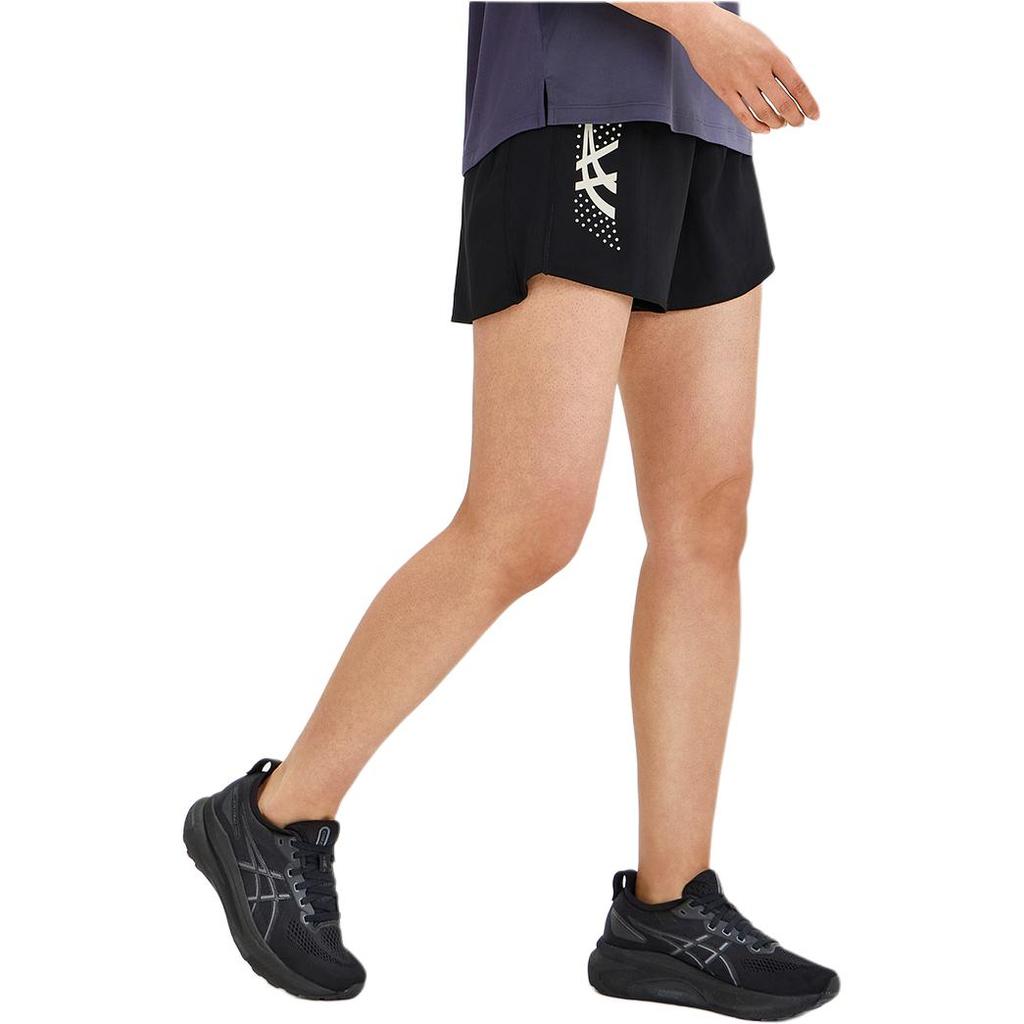 Asics Lightweight Simple Comfortable Breathable Lace-Up Sports Shorts Women Shorts Black 2012D234-001