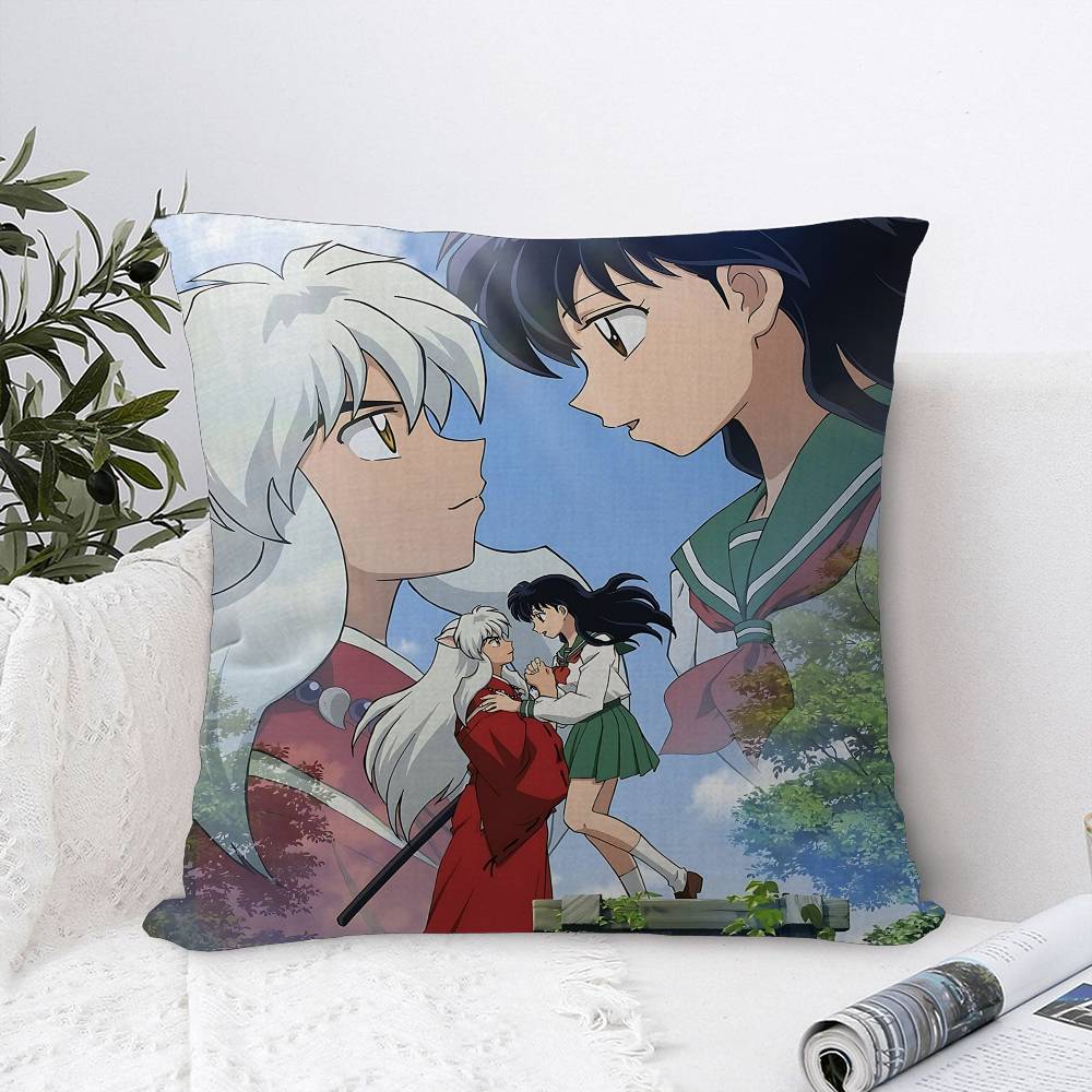 Japen Anime I-Inuyasha Maple Design Cushion Cover Happy Autumn Harvest Decor Holiday Decorati Pillow Cover