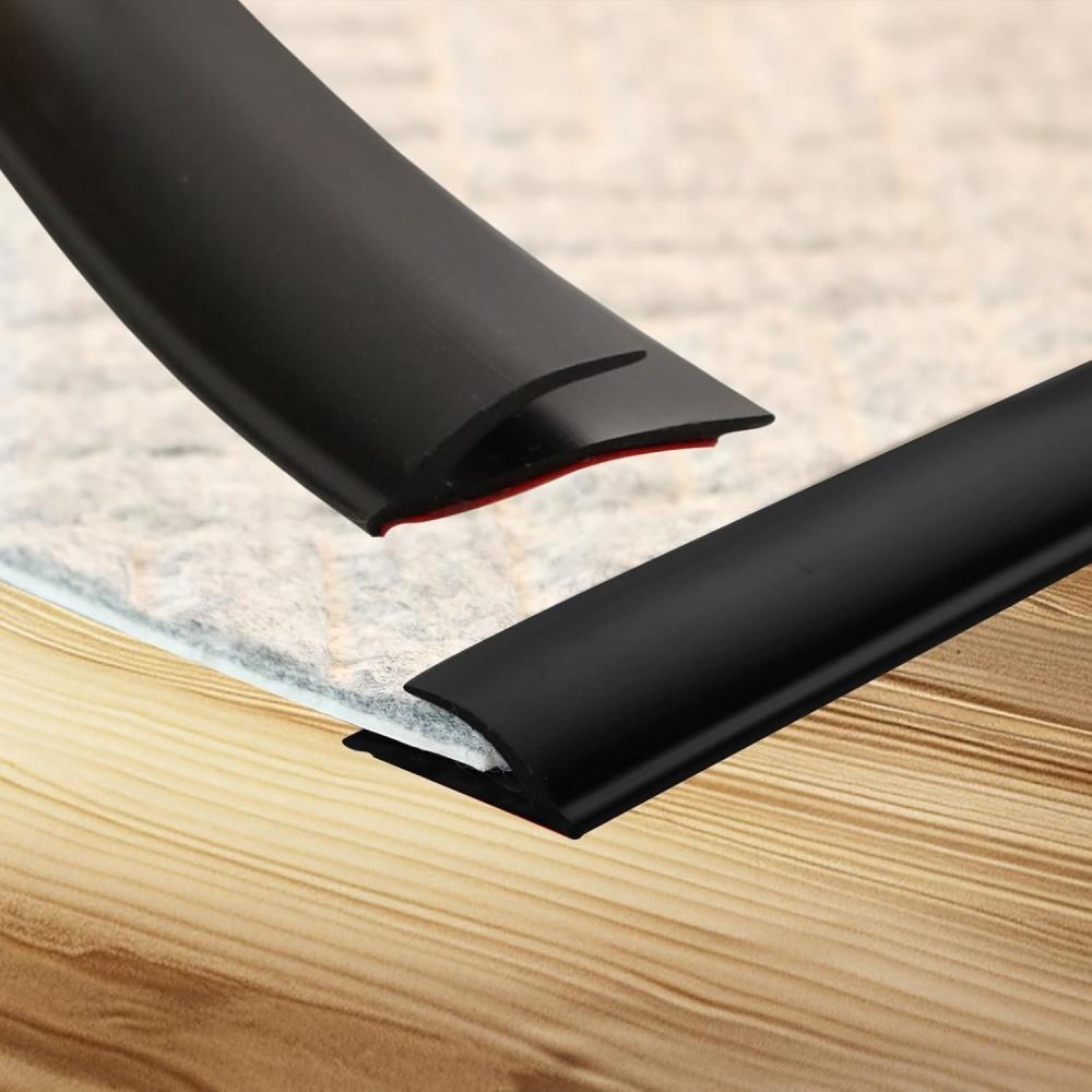 1pc 1m/2m/3metersX3.5cm PVC Carpet Edge Trim Strip Self Adhesive Flexible Rug Edge Protector CuttableTransition Cover