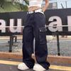 American Retro Design Sense Multi-pocket Tooling Jeans Men's Loose Straight High Street Ruffian Handsome Fried Street Wide-leg Pants