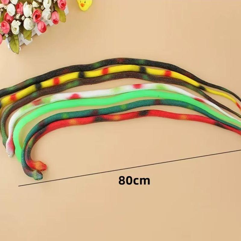 Lifelike Rubber Fake Snake Prank Toy Soft Material Scary Joke Prop Garden Yard Outdoor Decor Halloween Party Favors Children