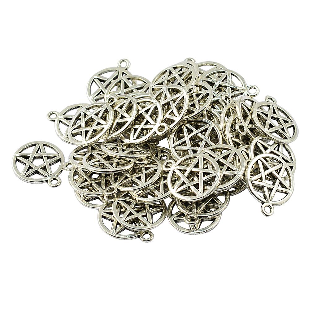 50 Pieces Necklace Pendant Jewelry Accessories Craft Supplies
