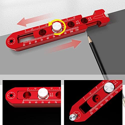CarAngels Woodworking Compass, Arc Marking Gauge, Aluminum, Carpentry Measuring and Marking Tool