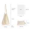 BLUEORB Each Bag Tote Bag, Pleated Bag with Pouch, Women's Korean Fashion (Beyond Black)