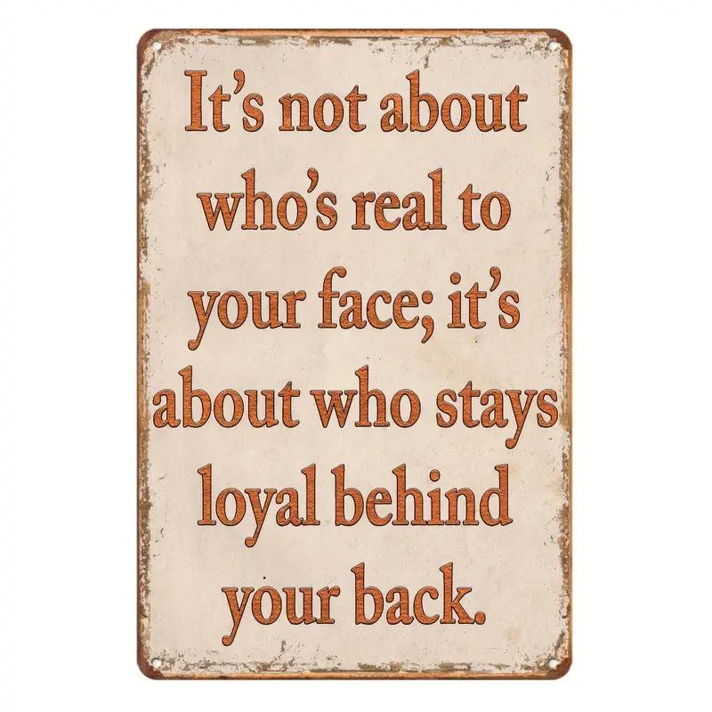 Inspirational Life Sentences Aluminium Sign,Vintage Restaurant Decoration, Cafe Bar Club Living Room  Home Wall Decor