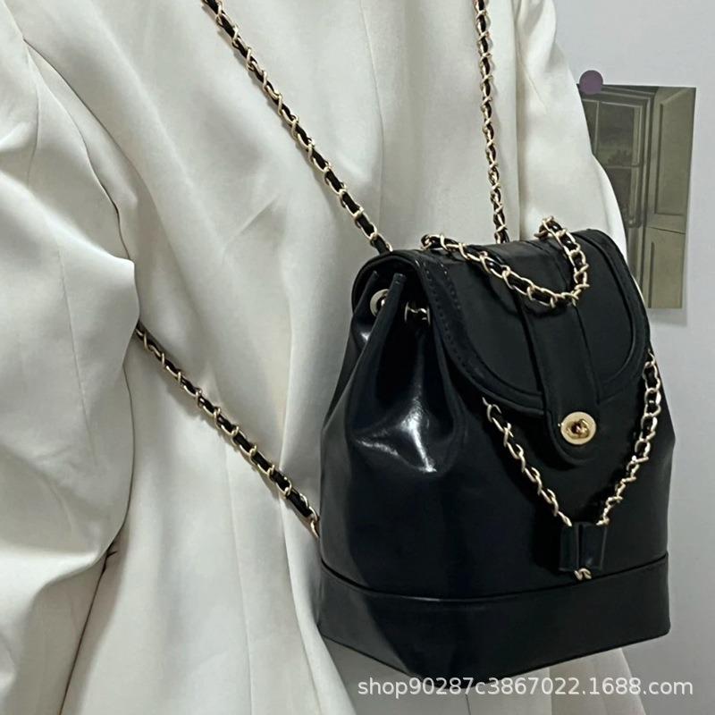 Small Casual Bag Chain Bag Small Schoolbag Women's Bag Backpack Backpack Light