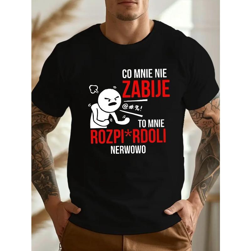 

Fun Polish Crinkle Plus Size Men S T-Shirt 4XL чорний