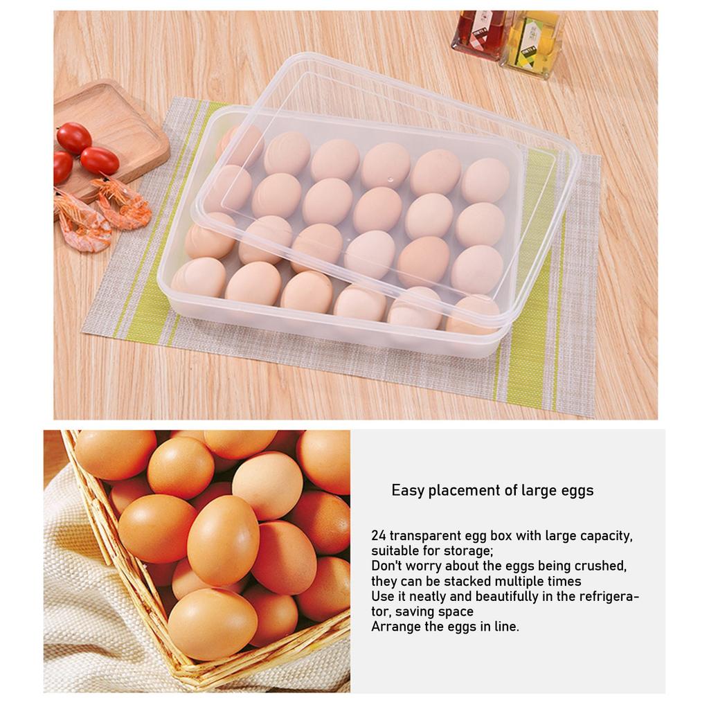 Deviled Egg Containers With Lid,Portable Storage Egg Holder,Stackable Plastic Egg Tray For Kitchen,Fridge,Keep,