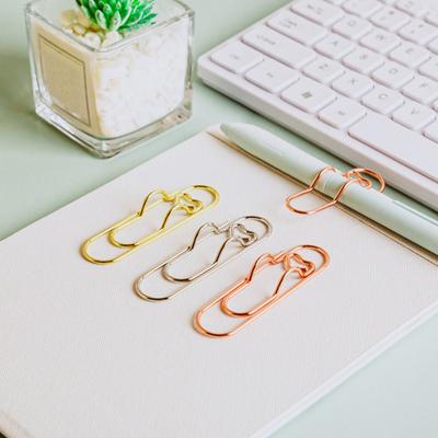 6 Stück Metall Herz Stiftklemmen Notizbuch Stifthalter Farbige Büroklammer Niedliche Formklemmen Schulsachen Organizer