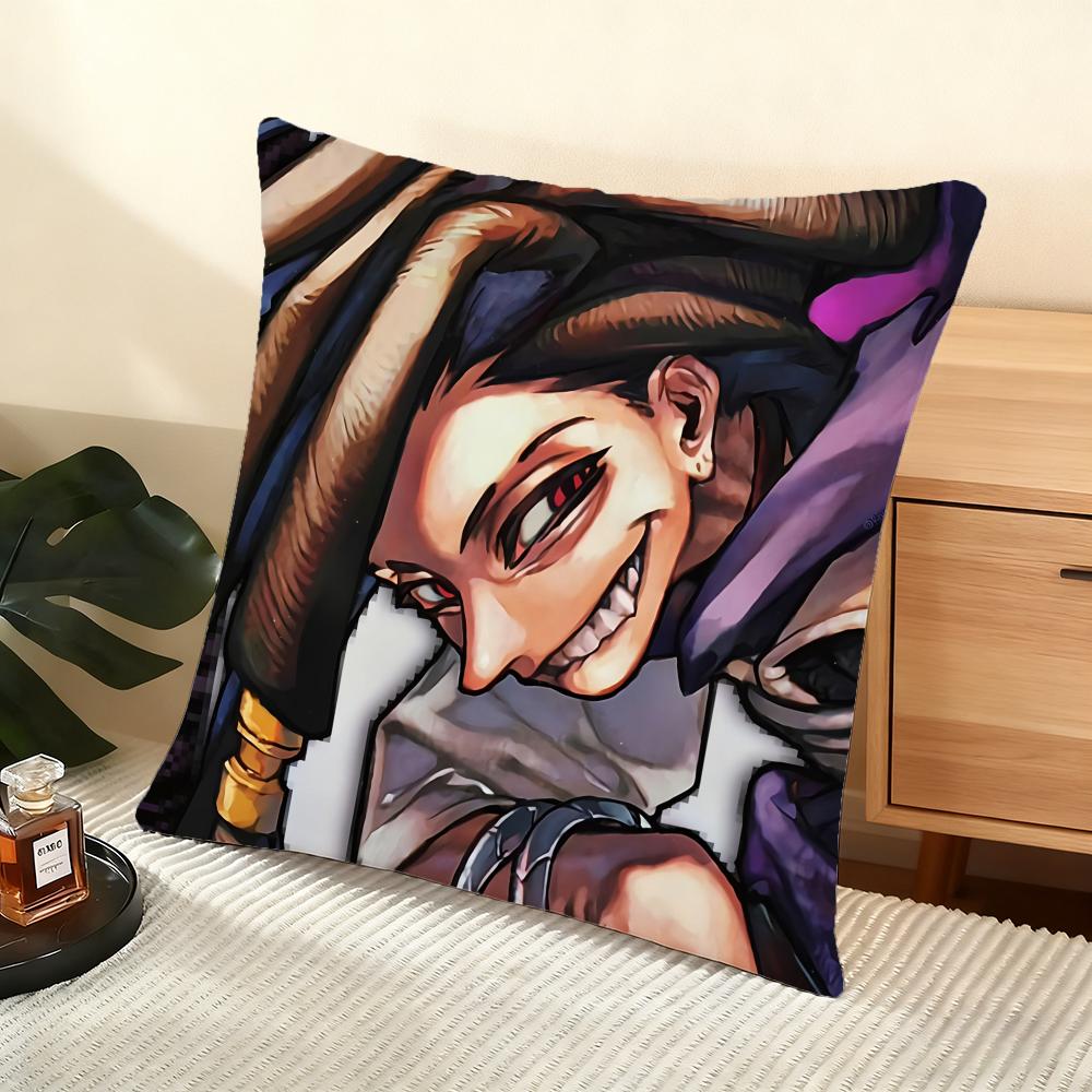 Anime G-Gachiakuta Cushion Cover Soft Short Plush Pillow Cover Smooth Cozy Texture Aesthetic Cushion Case Home Decor