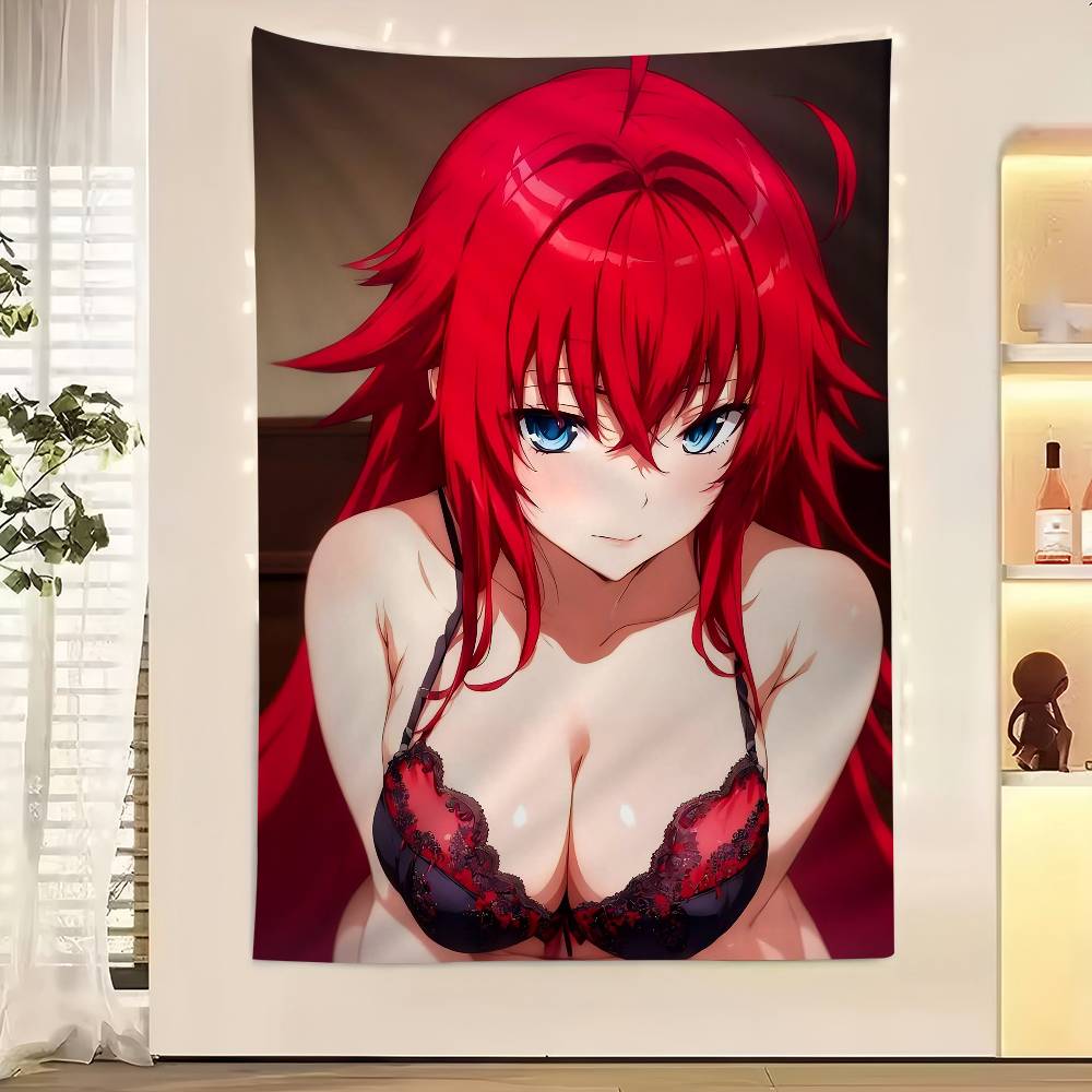 Anime High School DxD DIY Sticky Colorful Tapestry Wall Hanging Bohemian Wall Tapestries Mandala Wall Art Decor