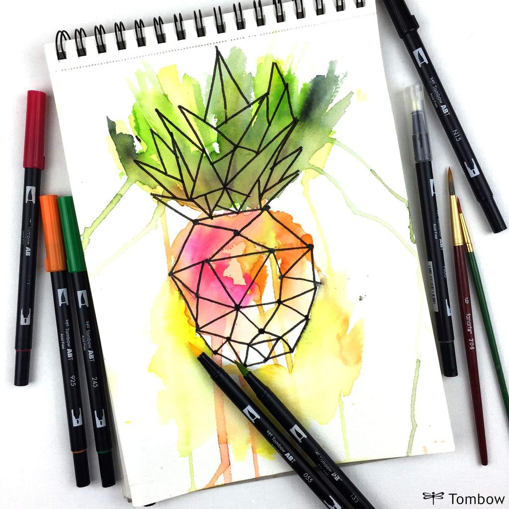Tombow Graphic Marker Dual Brush Pen ABT 296 Water-Based AB-T296