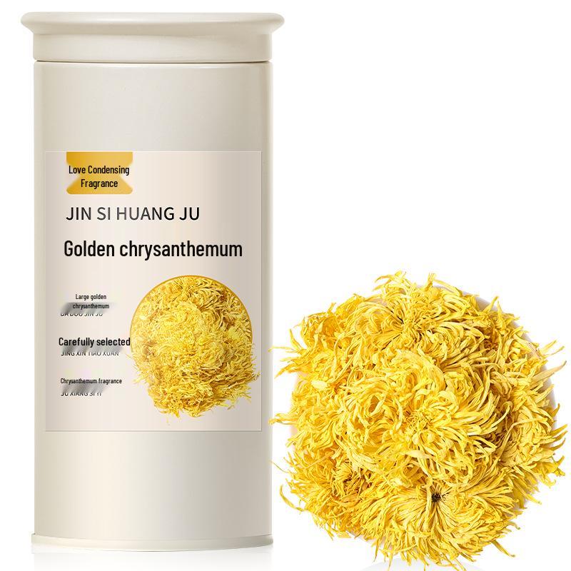 Golden Silk Chrysanthemum & Herbal Tea Blend: Pair with Goji, Honeysuckle, and Rose - 20g