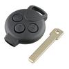 Car Key Shell 3 Buttons Car Remote Key Shell Case Replacement Fit For Fortwo 451 2007-2013 / Mercedes-Benz Smart